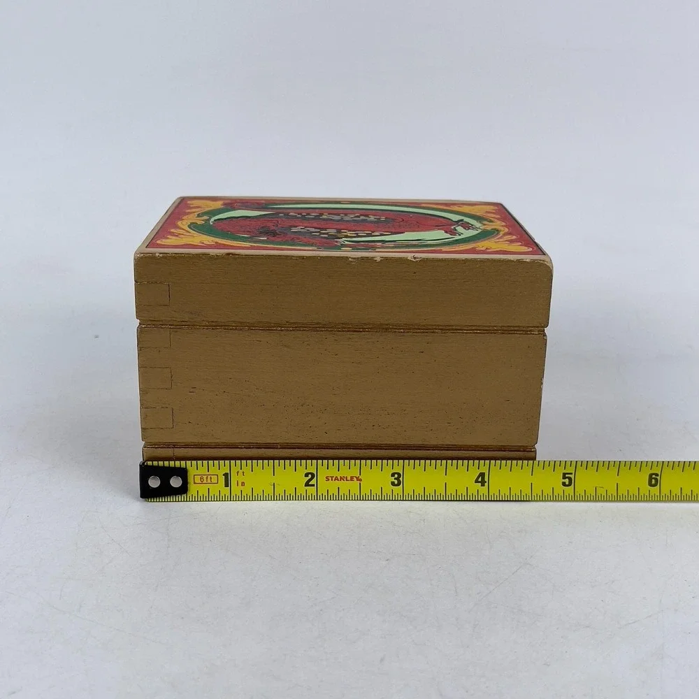 Vintage‎ Wooden Dragon Storage Box Carved Decorative Trinket Chest Jewelry Case